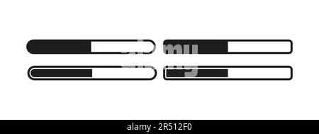Ladevorgang oder die Übertragung von Daten oder Inhalten auf ein Gerät oder System. Laden, Datenübertragung, Hochladen von Inhalten. Stock Vektor