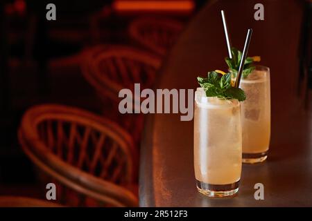 Zwei Long Island Eistee Stockfoto