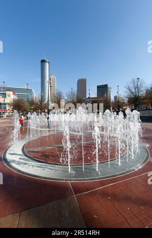 Hundertjahrfeier Platz, Atlanta Georgia, USA. Stockfoto