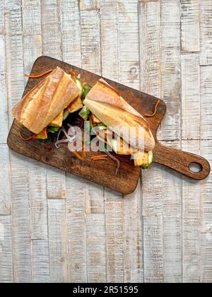 Veganes Tofu und vegetarische Sandwiches Stockfoto