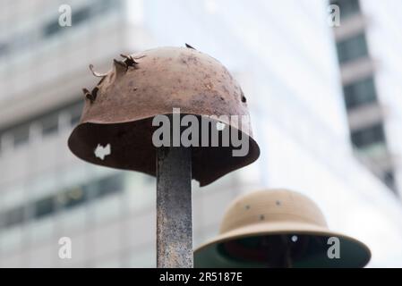 Die Installation der verlorenen Soldaten von Mark Humphrey zum 1. Weltkrieg Stockfoto