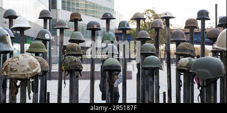 Die Installation der verlorenen Soldaten von Mark Humphrey zum 1. Weltkrieg Stockfoto