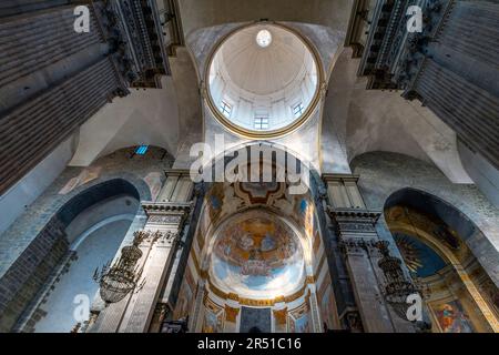 Fresken in der Presbyterie der Kathedrale St. Agatha. Catania, Sizilien, Italien. Stockfoto