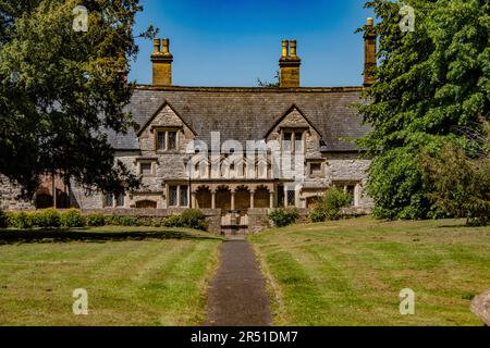 Schöne Bube Almshouse, Stadt Wells, Somerset Stockfoto