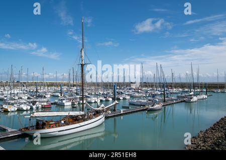 Oleron Island in Charente-Maritime, Frankreich. Der Yachthafen La Boirie in Saint-Pierre d'Oléron Stockfoto