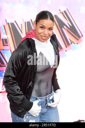 Los Angeles, Ca. 30. Mai 2023. Jordin Sparks besucht am 30. Mai 2023 die Weltpremiere von „Spider-man: Gegenüber der Spider-Verse“ im Regency Village Theatre in Los Angeles, Kalifornien. Kredit: Jeffrey Mayer/Jtm Photos/Media Punch/Alamy Live News Stockfoto