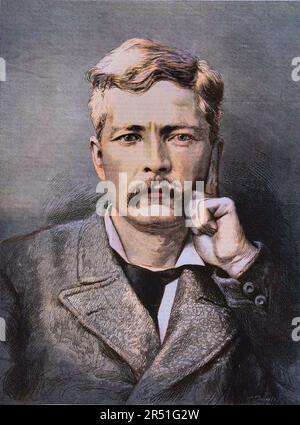 Porträt von Henry Morton Stanley (1841-1904) - Sir Henry Morton Stanley (1841-1904) englischer Forscher und Journalist Stockfoto