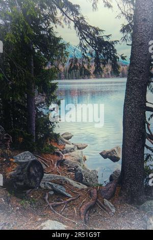 strbske pleso im tatra-Gebirge in der Slowakei Stockfoto