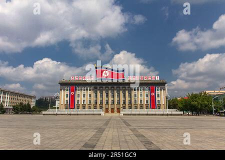 Kim Il Sung quadratisch, Pyongyang, Nordkorea Stockfoto