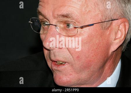 Porträt des ehemaligen England-Manager Sven-Göran Eriksson Stockfoto