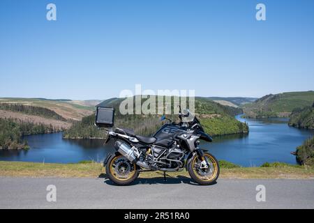 Llyn Brianne Reservoir Rhandirmwyn, Llandovery, Carmarthenshire, Stockfoto