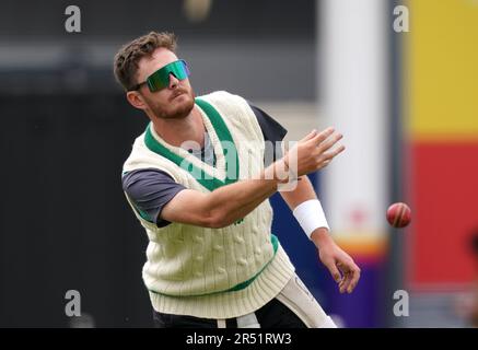 Irlands Mark Adair während der Nets-Sitzung am Lord's Cricket Ground in London. Bilddatum: Mittwoch, 31. Mai 2023. Stockfoto