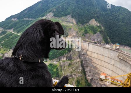 Die beliebtesten Touristenattraktionen Georgiens Stockfoto