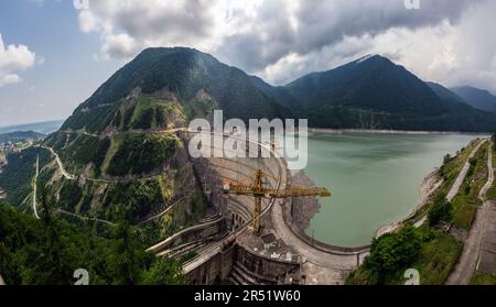 Die beliebtesten Touristenattraktionen Georgiens Stockfoto