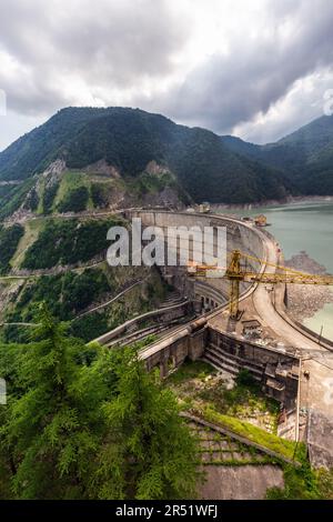 Die beliebtesten Touristenattraktionen Georgiens Stockfoto