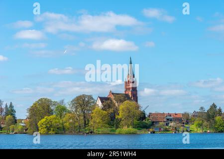 Roebel auf der Mueritz, St. Marienkirche, Seengebiet Mecklenbrug, Mecklenburg-Vorpommern, Ddr Stockfoto