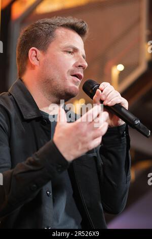 Madrid, Spanien. 31. Mai 2023. Die Sängerin Dani Martín nimmt an der Präsentation von El Camino in Madrid Teil. (Foto: Atilano Garcia/SOPA Images/Sipa USA) Guthaben: SIPA USA/Alamy Live News Stockfoto