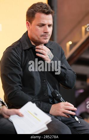 Madrid, Spanien. 31. Mai 2023. Die Sängerin Dani Martín nimmt an der Präsentation von El Camino in Madrid Teil. (Foto: Atilano Garcia/SOPA Images/Sipa USA) Guthaben: SIPA USA/Alamy Live News Stockfoto