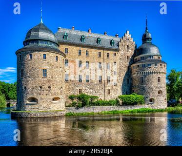 Das alte Schloss in Örebro Stockfoto