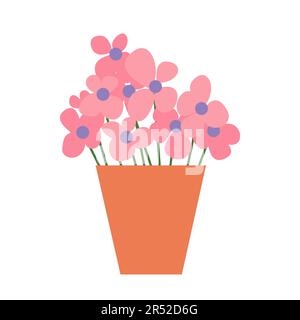 Rosa Blumen Stock Vektor