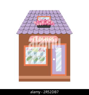 Süßer Blumenladen Stock Vektor