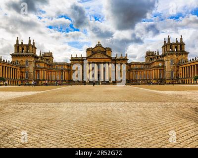 Blenheim Palace, UNESCO-Weltkulturerbe, Woodstock, Oxfordshire, Cotswolds, England, Vereinigtes Königreich Stockfoto