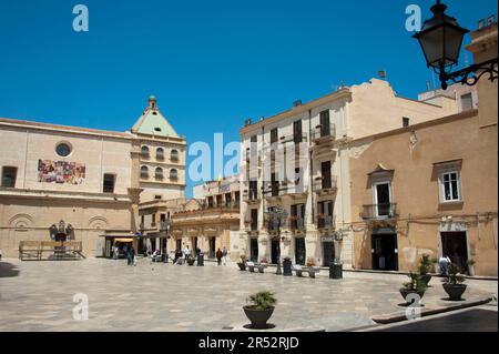 Piazza Repubblica, Marsala, Provinz Trapani, Sizilien, Italien Stockfoto