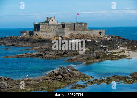 Fort National, St Malo, Bretagne, Frankreich Stockfoto