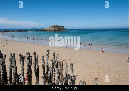 Fort National, St Malo, Bretagne, Frankreich Stockfoto