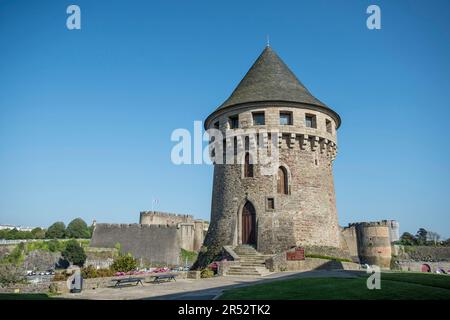 Tour de la Motte Tanguy, Brest, Finistere, Bretagne, Bastille de Quilbignon, Frankreich Stockfoto