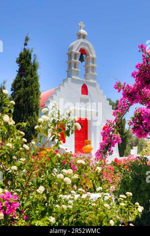 Private Kapelle, Mykonos, Kykladen, Griechenland Stockfoto