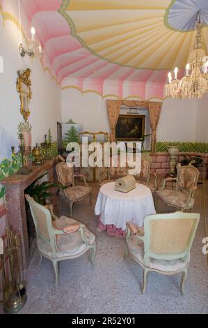 Salon, La Granja Estate, Tramuntana, Mallorca, Balearen, Spanien Stockfoto