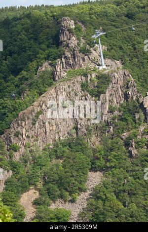 Blick von der Rosstrappe Stockfoto