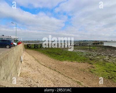 Harwich Harbour, Essex - 31. Mai 2023 : Shotley Pier. Stockfoto