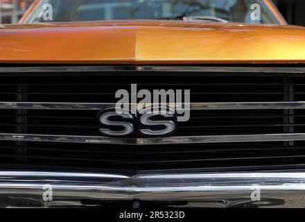 Logo des Chevrolet Chevelle SS, Classic Days, Berlin, Deutschland Stockfoto