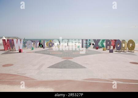 Weltausstellung 2030 in Busan, Südkorea, Weltausstellung, Stadt am Meer, Haeundae Beach, Menschen, Besucher Stockfoto