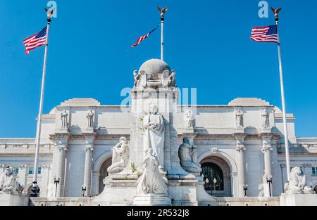 Union Station an einem Sommernachmittag, Washington DC, USA Stockfoto
