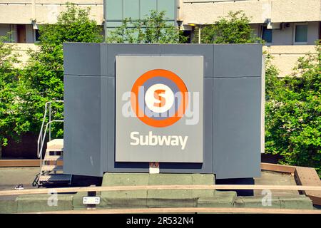 U-Bahn-Station Cowcaddens Stockfoto