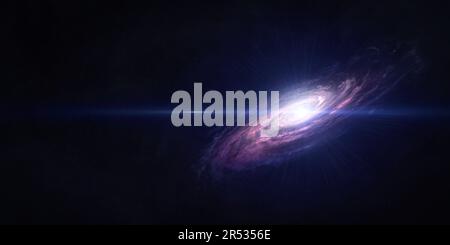 Spiral-Galaxie, wunderschöne Science-Fiction-Tapete mit endloser Tiefe. Elemente dieses Bildes, bereitgestellt von der NASA Stockfoto