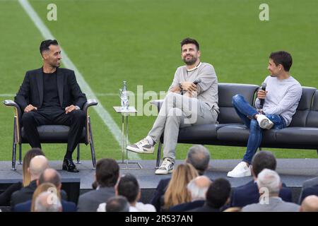 Barcelona, Spanien. 31. Mai 2023. BARCELONA, SPANIEN – 31. MAI: .Sergio Busquets während seines Abschieds im Spotify Camp Nou am 31. Mai 2023 in Barcelona, Spanien (Kreditbild: © Gerard Franco/DAX via ZUMA Press Wire) NUR REDAKTIONELLE VERWENDUNG! Nicht für den kommerziellen GEBRAUCH! Stockfoto