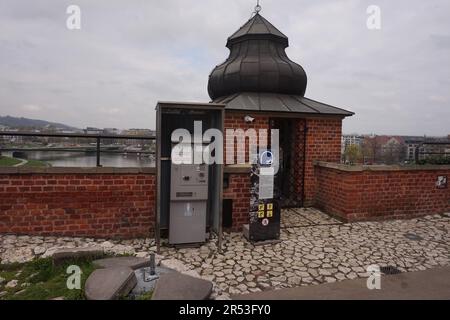 Eintritt zur Drachenhöhle, Smocza Jama, Krakau, Polen Stockfoto