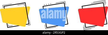 Set leerer Verkaufsetiketten. Vektordarstellung Stock Vektor