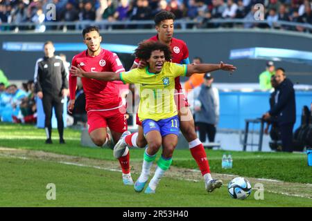 La Plata, Argentinien, 31. Mai 2023, Guilherme Biro von Brasilien während des Spiels der sechzehn. FIFA-Weltmeisterschaft U20 im Diego Armando Maradona Stadium (Foto: Néstor J. Beremblum) Stockfoto