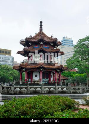 Pagode im 228 Peace Memorial Park, Taipei Stockfoto