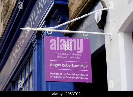 Büro für Angus Robertson MSP, Edinburgh, Schottland Stockfoto
