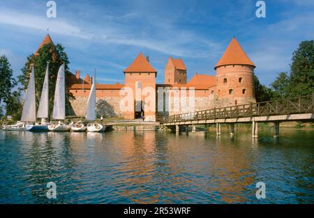 Trakai Insel Burg Trakai, Litauen Stockfoto