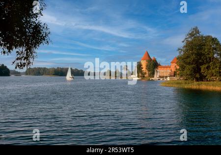 Trakai Insel Burg Trakai, Litauen Stockfoto