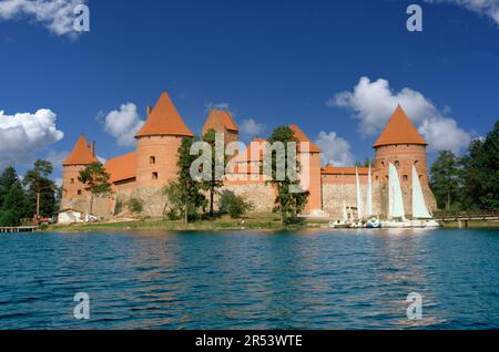 Trakai Insel Burg Trakai, Litauen Stockfoto