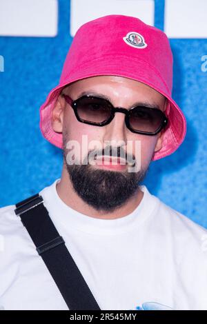 Djilsi nimmt am 31. Mai 2023 an der Fotokonferenz Nouvelle Ecole 2 – Netflix Party Celebration im Theatre National de Chaillot in Paris Teil. Foto: Aurore Marechal/ABACAPRESS.COM Stockfoto