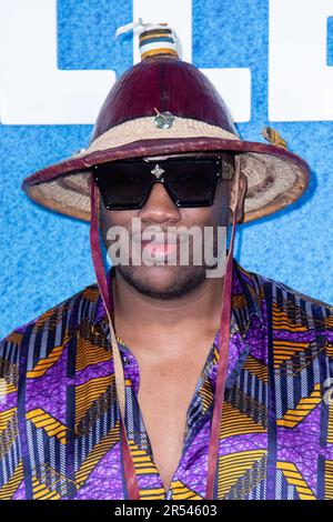 Paris, Frankreich. 31. Mai 2023. Mokobe Traore nimmt am 31. Mai 2023 an der Fotokonferenz Nouvelle Ecole 2 – Netflix Party Celebration im Theatre National de Chaillot in Paris Teil. Foto: Aurore Marechal/ABACAPRESS.COM Kredit: Abaca Press/Alamy Live News Stockfoto